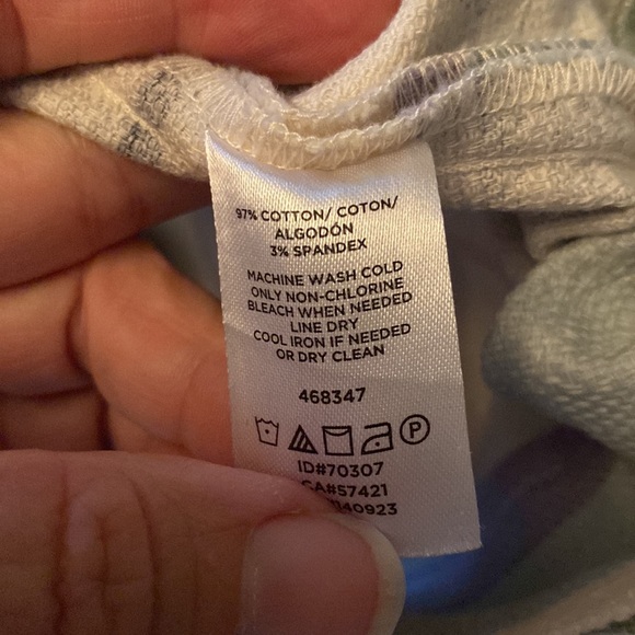 Loft striped cotton pencil skirt size 12 perfect for spring and summer! - Picture 5 of 8